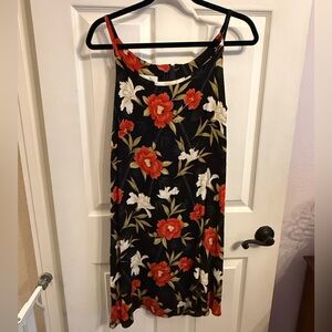 Floral Black and Red Hawaiian dress. Size small